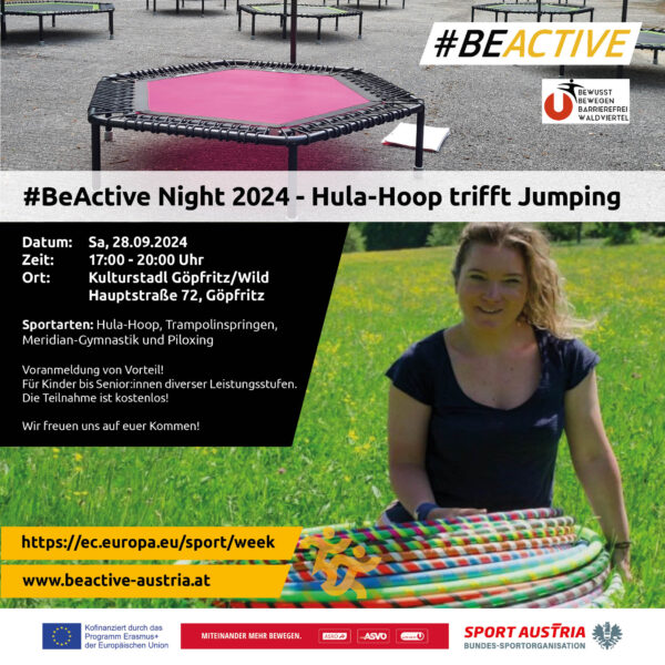 Plakat #BeActive Night 2024